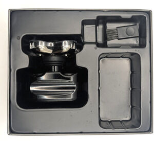 PITBULL Gold Rotary Head Shaver 5 Blade Electric Head Shaver Black No Cord